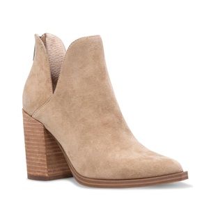 STEVE MADDEN CEDAR TAUPE BOOTIE SUEDE